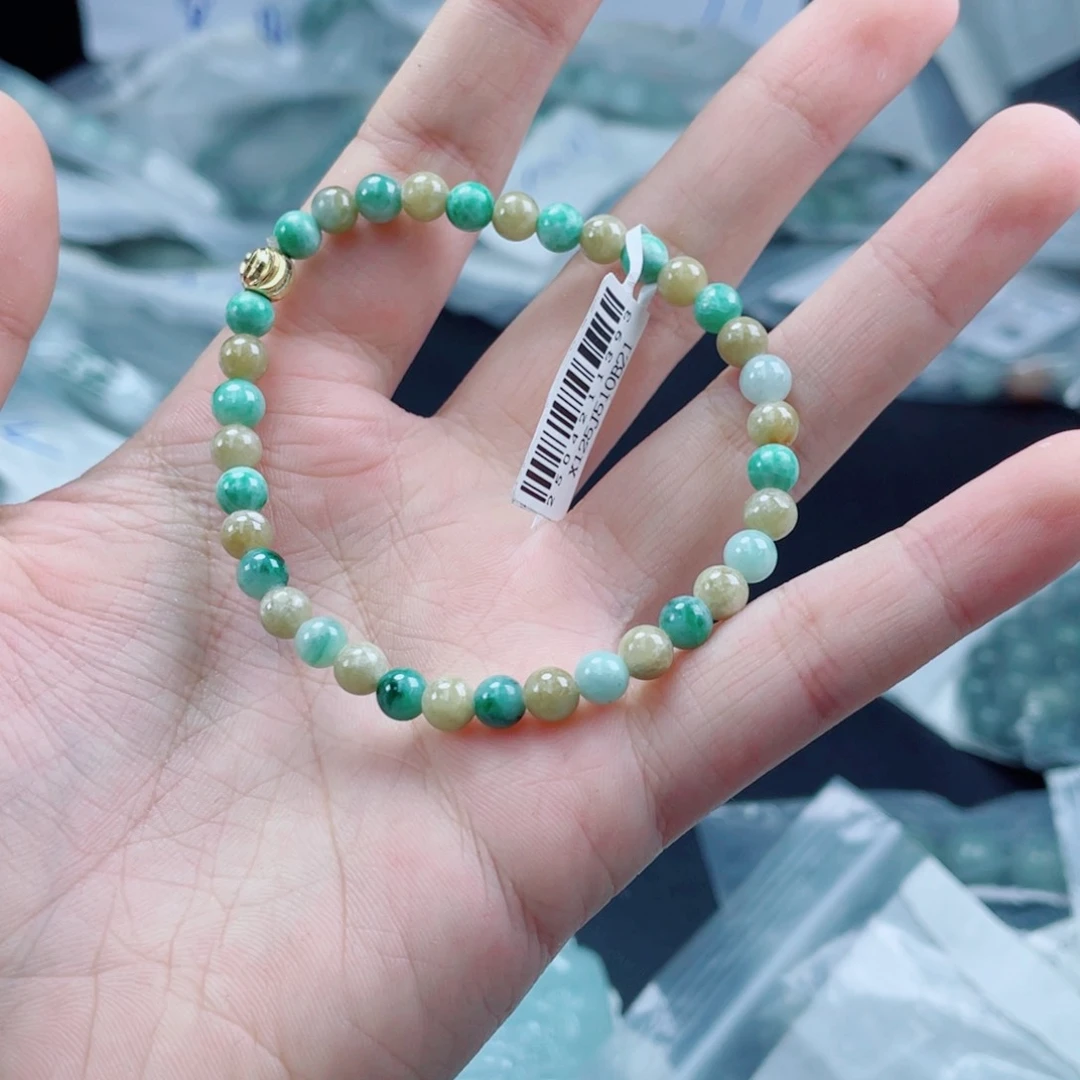 未镶嵌戒指翡翠珠串5.2