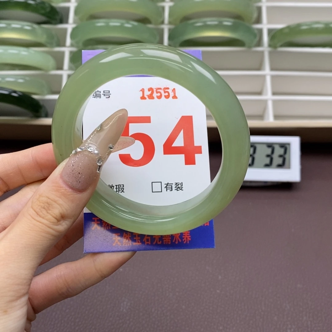 未镶嵌蛇纹石玉手镯