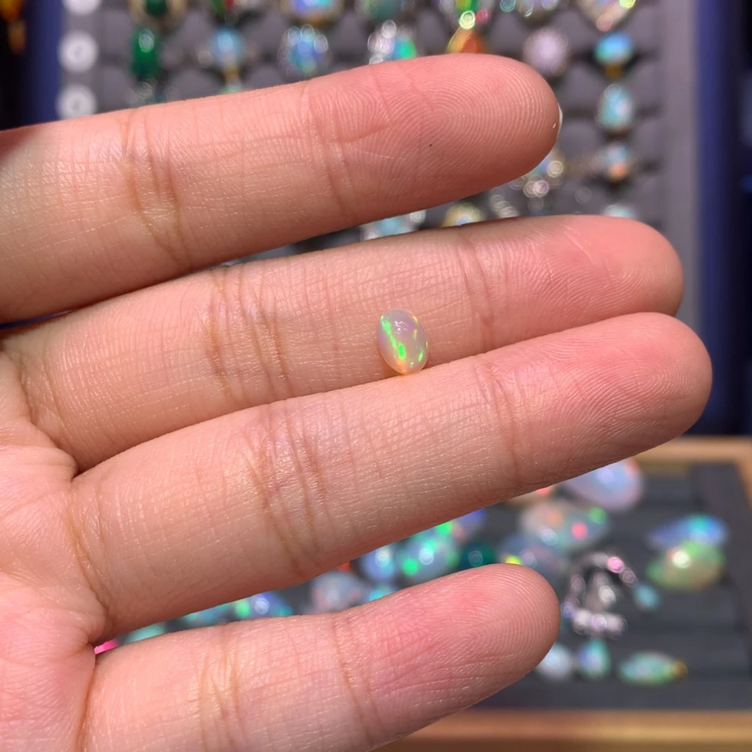 银S925镶嵌欧泊裸石定制南**意