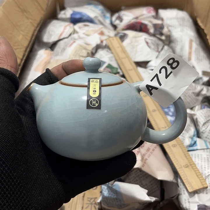 瓷片茶摆件工艺品摆件666