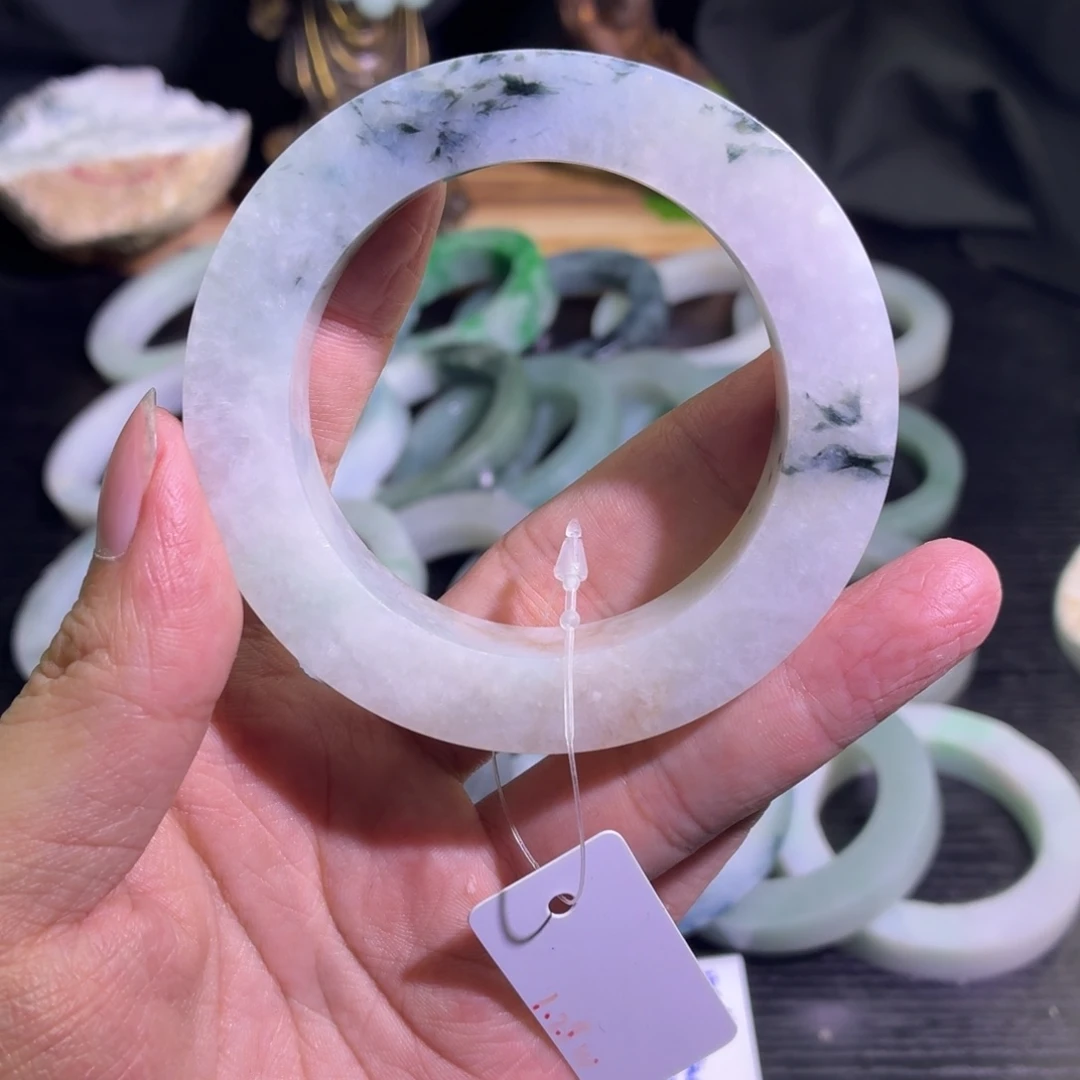 定制翡翠未镶嵌天然翡翠A货毛胚手镯定制