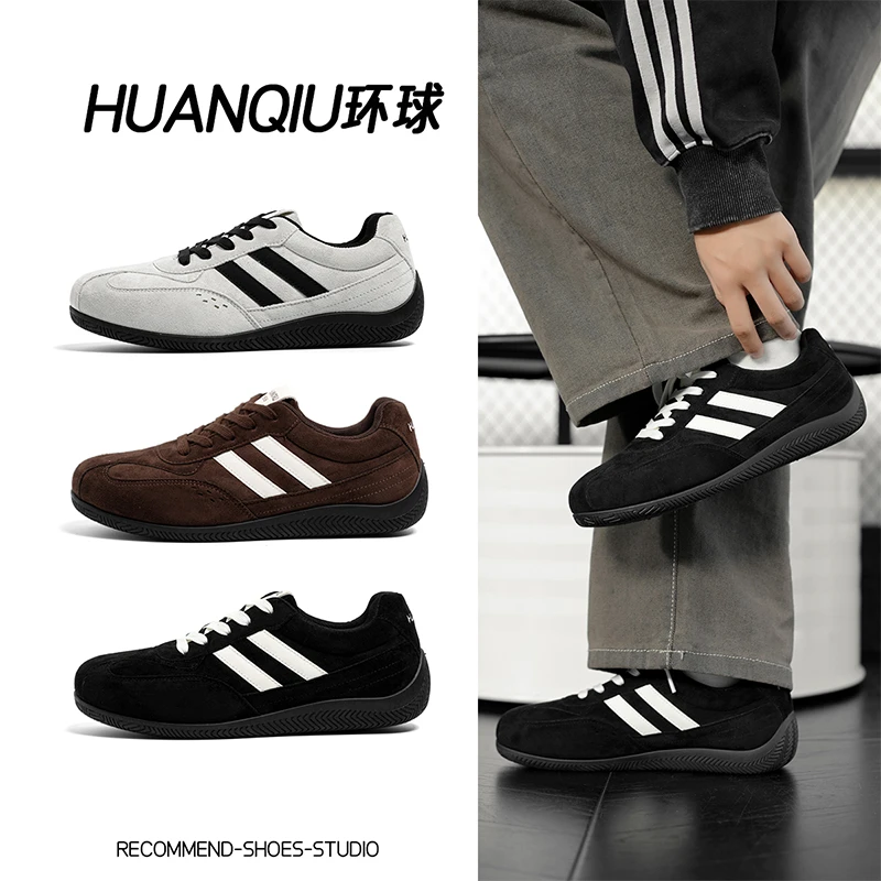 环球情侣内增高德训鞋子男款2025秋季新款男鞋百搭复古运动赛车鞋
