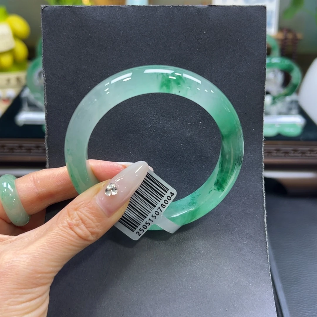 石英质玉（非洲翠）未镶嵌手镯58-59