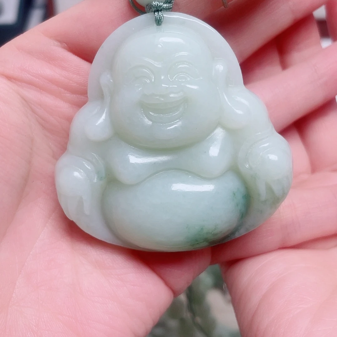 姝***人透闪石-蛇纹石玉未镶嵌颈饰