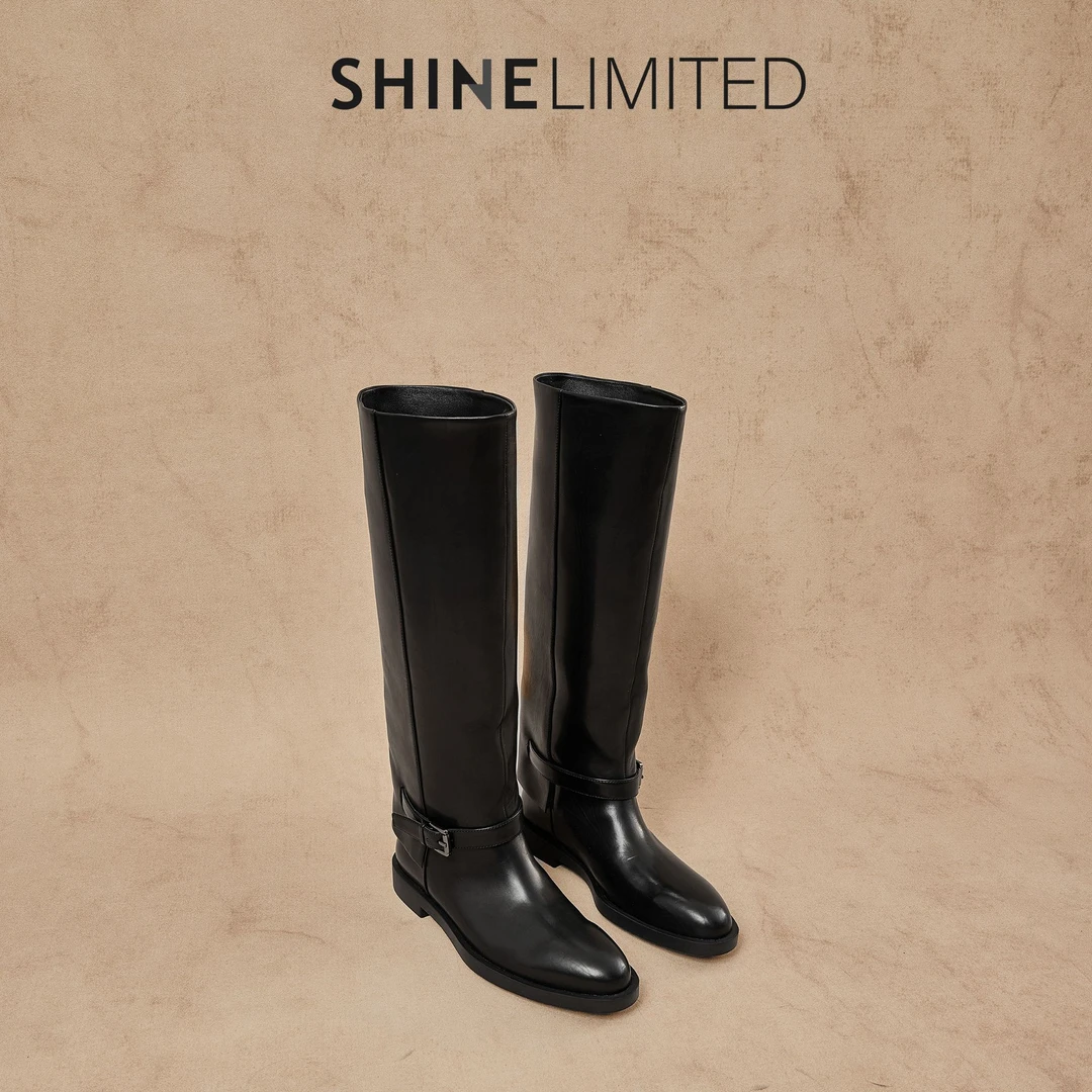 2024年秋冬季新款优雅气质时尚英伦风软底长筒靴G510