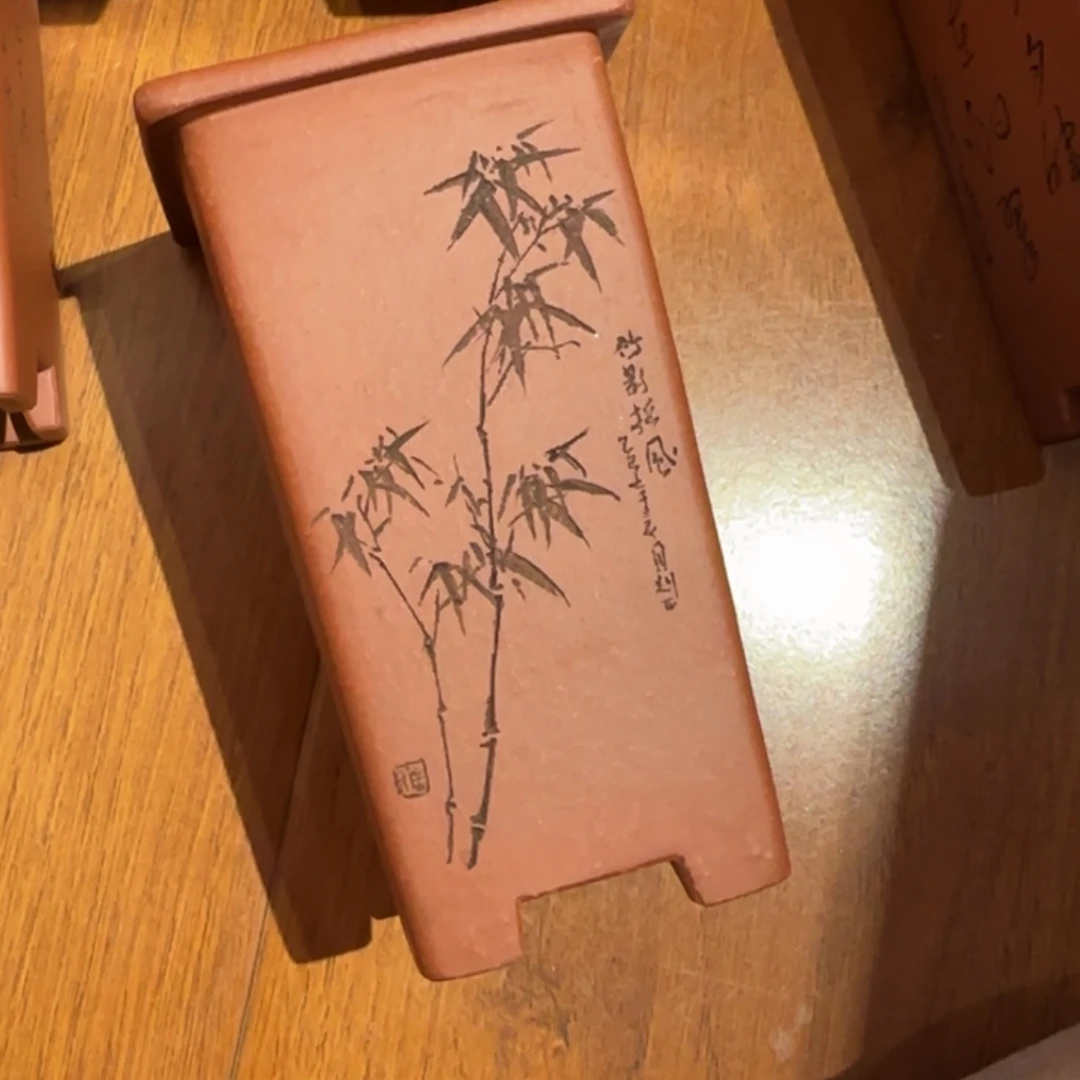 雄***总花盆紫砂全手工制作