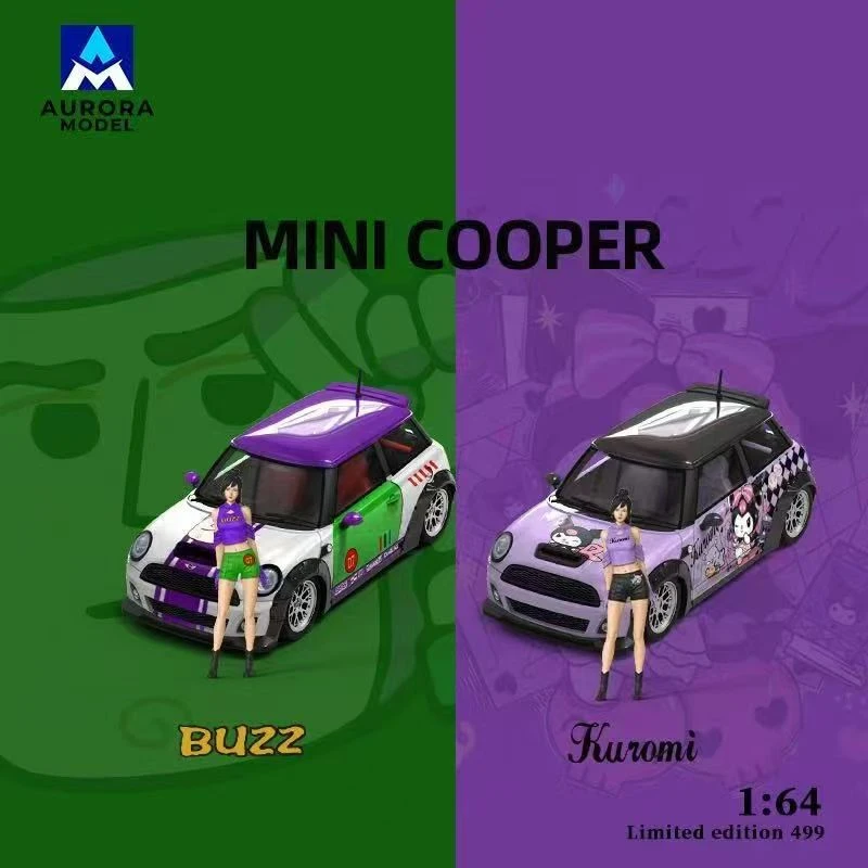 顺丰包邮AM Auror1:64宝马mini 巴斯光年&库洛米涂装仿真合金车模
