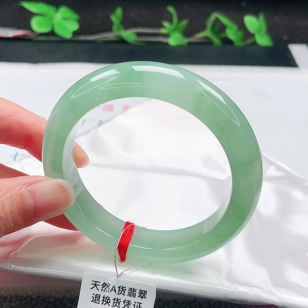 未镶嵌手镯翡翠55圈