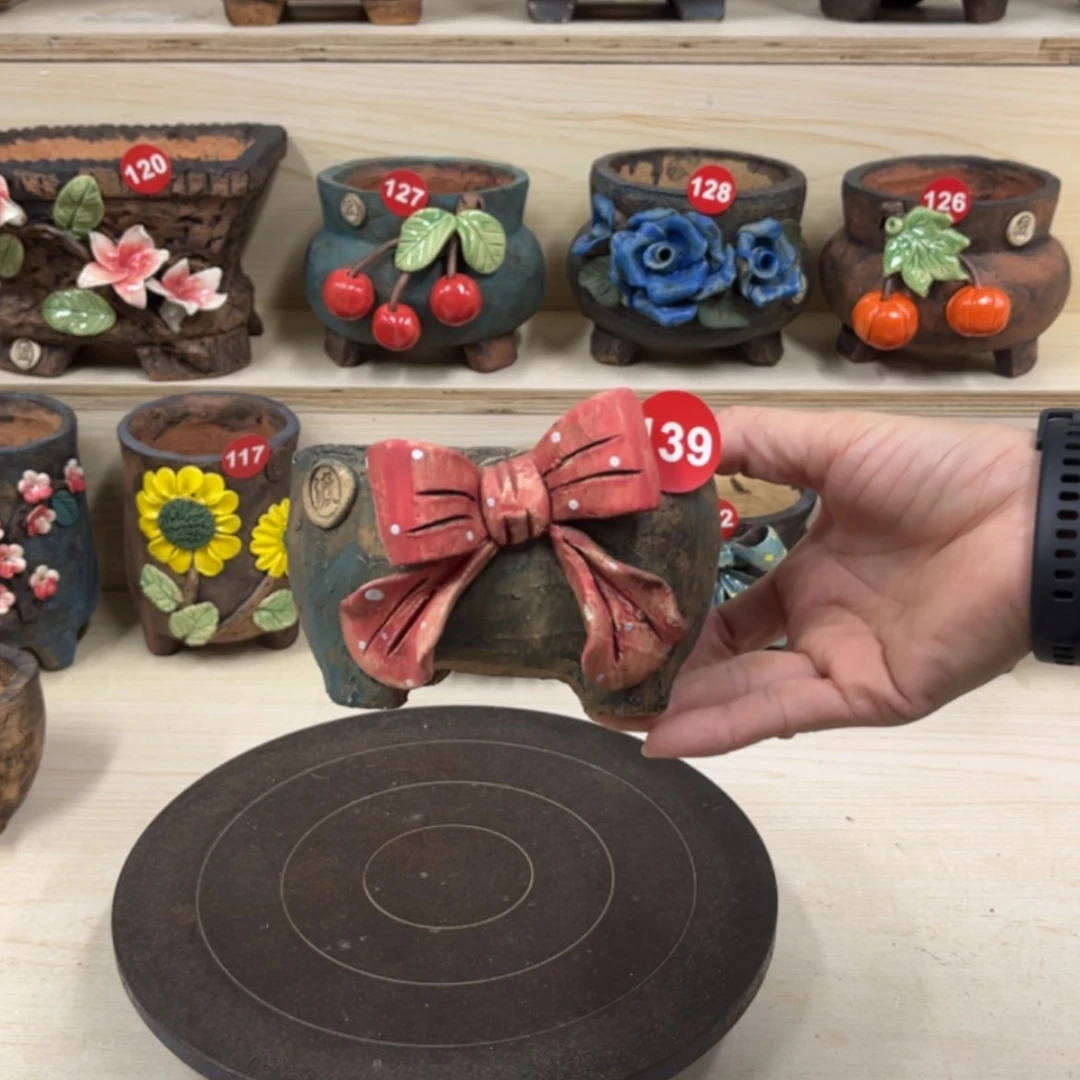 【闪购商品】紫砂花盆139号内口10×7外高7