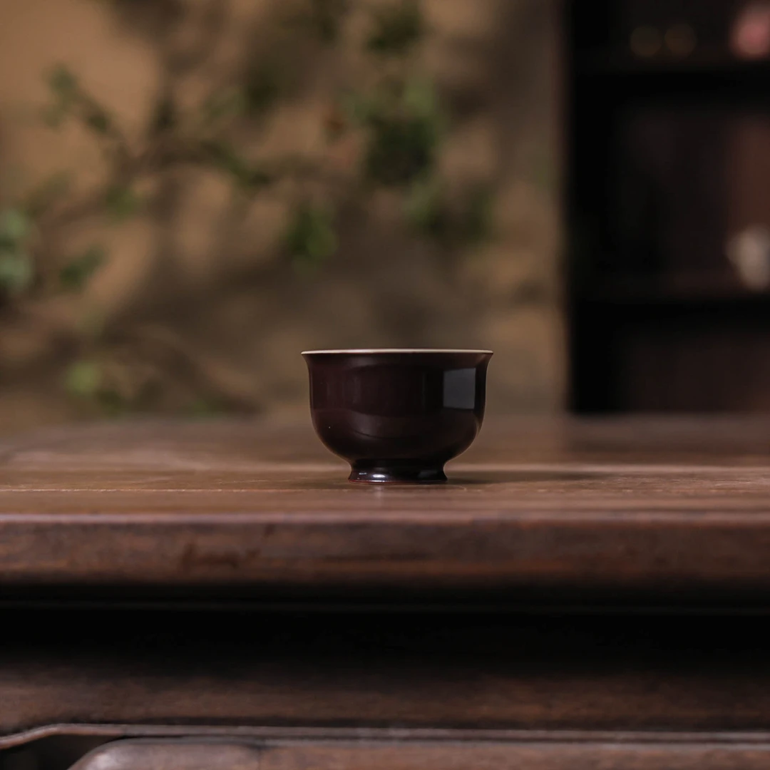 【小田甄陶】芥拾紫-拙溪&梵田里-高足杯（拙溪梵田SP073）