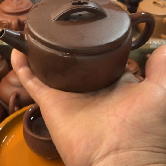 紫砂茶壶紫泥汗瓦150豪升左右