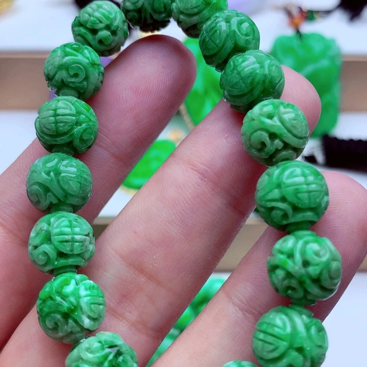 翡翠未镶嵌手链手串