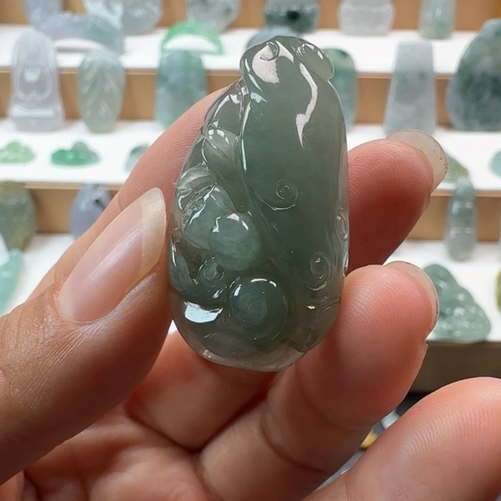翡翠未镶嵌项链翡翠