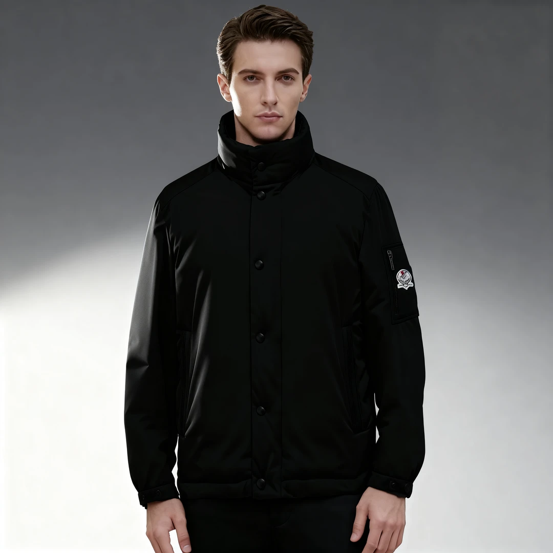 MOTOCAR 2025新款男装高端时尚白鹅绒保暖经典男士加厚羽绒服外套