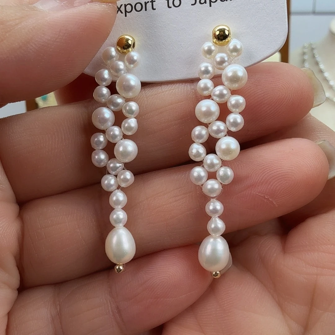 未镶嵌淡水珍珠耳饰