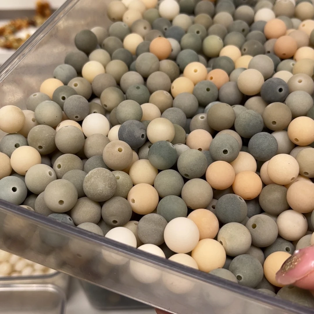 白玉菩提手串原生态阴皮子36颗