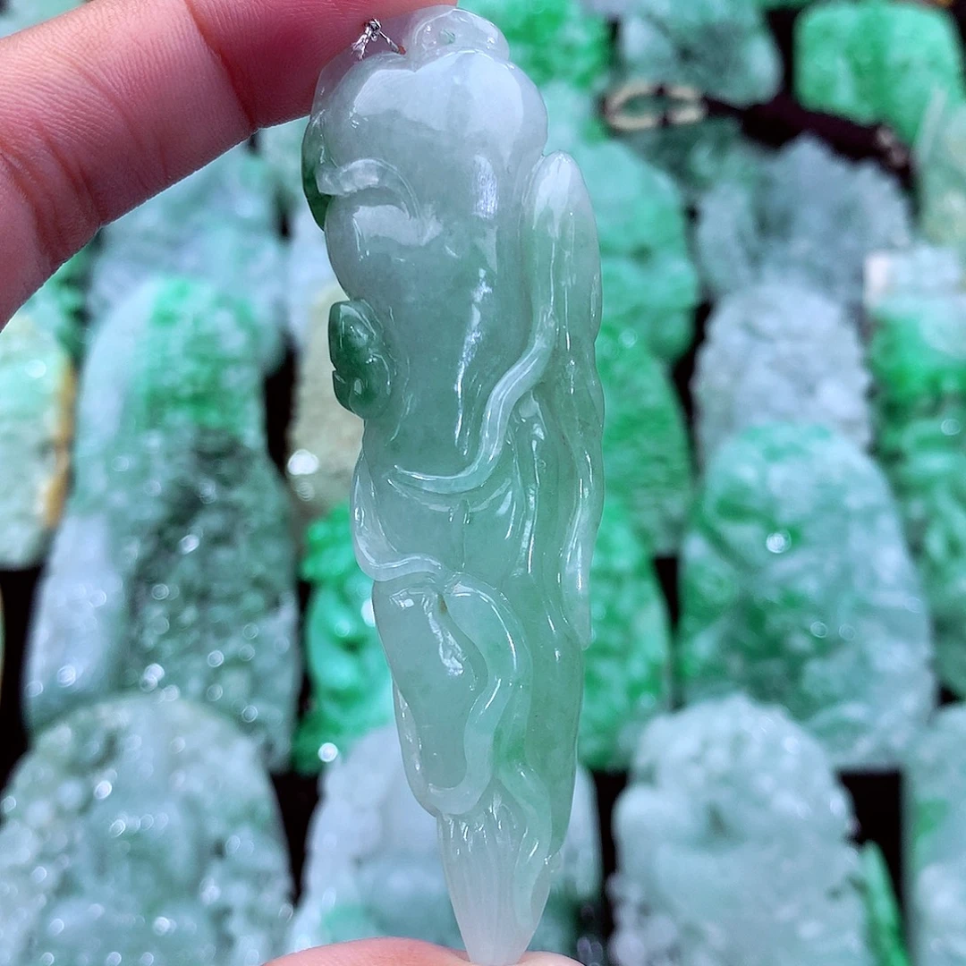 翡翠未镶嵌吊坠(不含链)