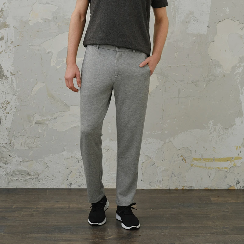 Lu仿铜氨空气层直筒休闲西裤春夏季新品 P-P95762