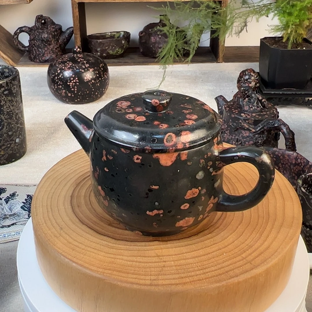 梅花玉红花茶壶精品