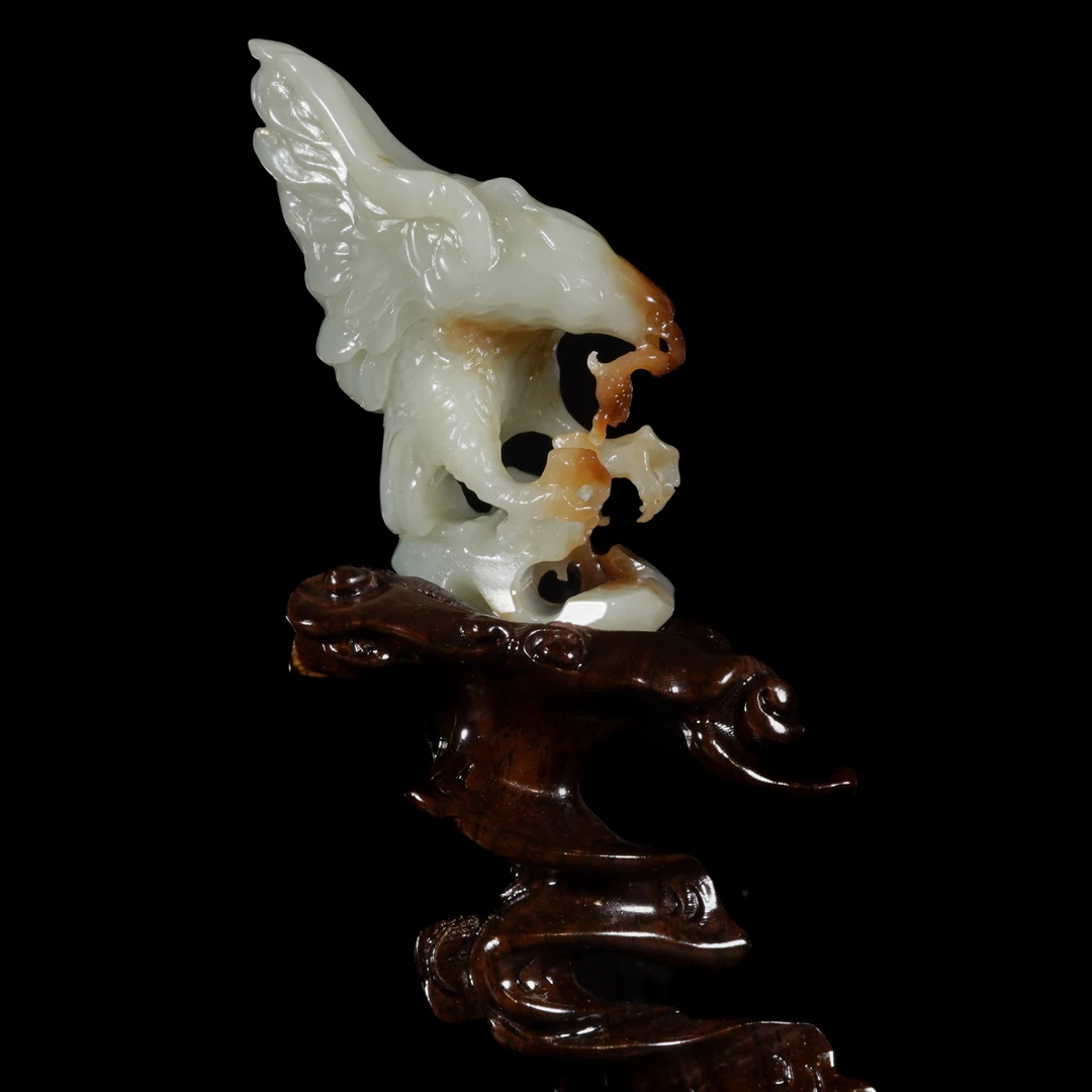 LOT.025和田玉巧雕大鹏展翅/X2475