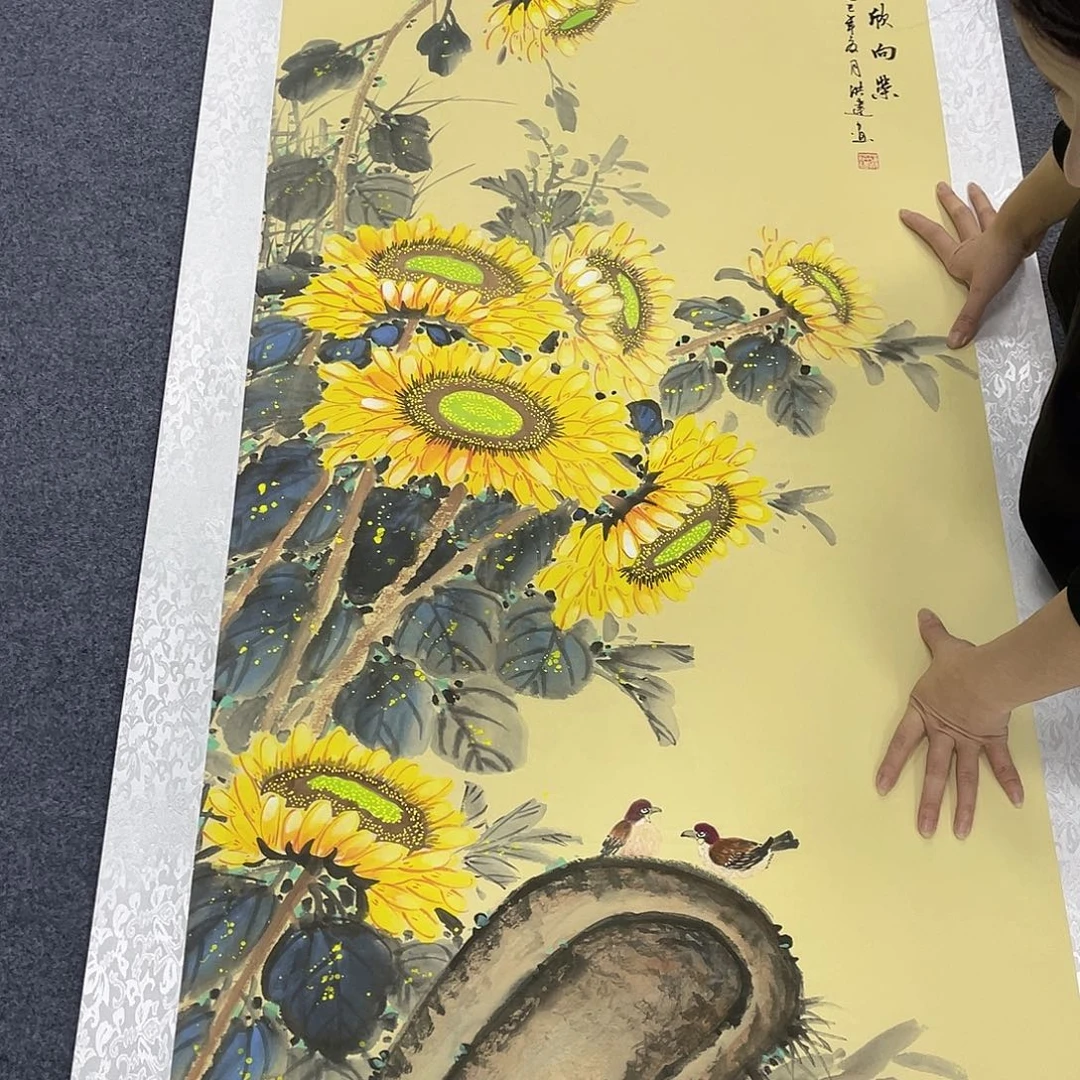 国画作品小姐姐放漏…