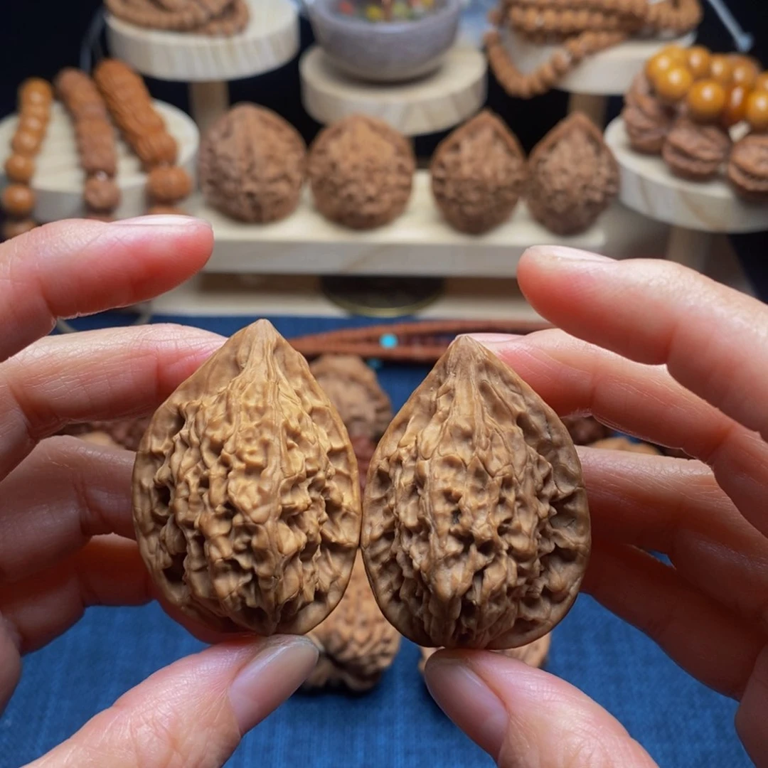 吊坠桃核判官笔野生33