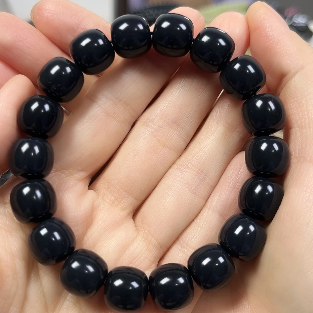 和田玉未镶嵌手串卡12老形珠货头