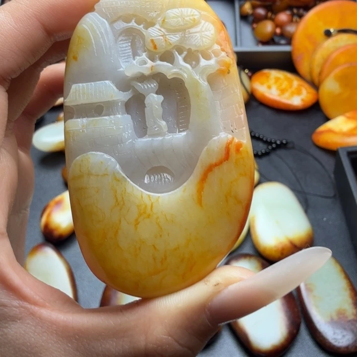 和田玉未镶嵌颈饰