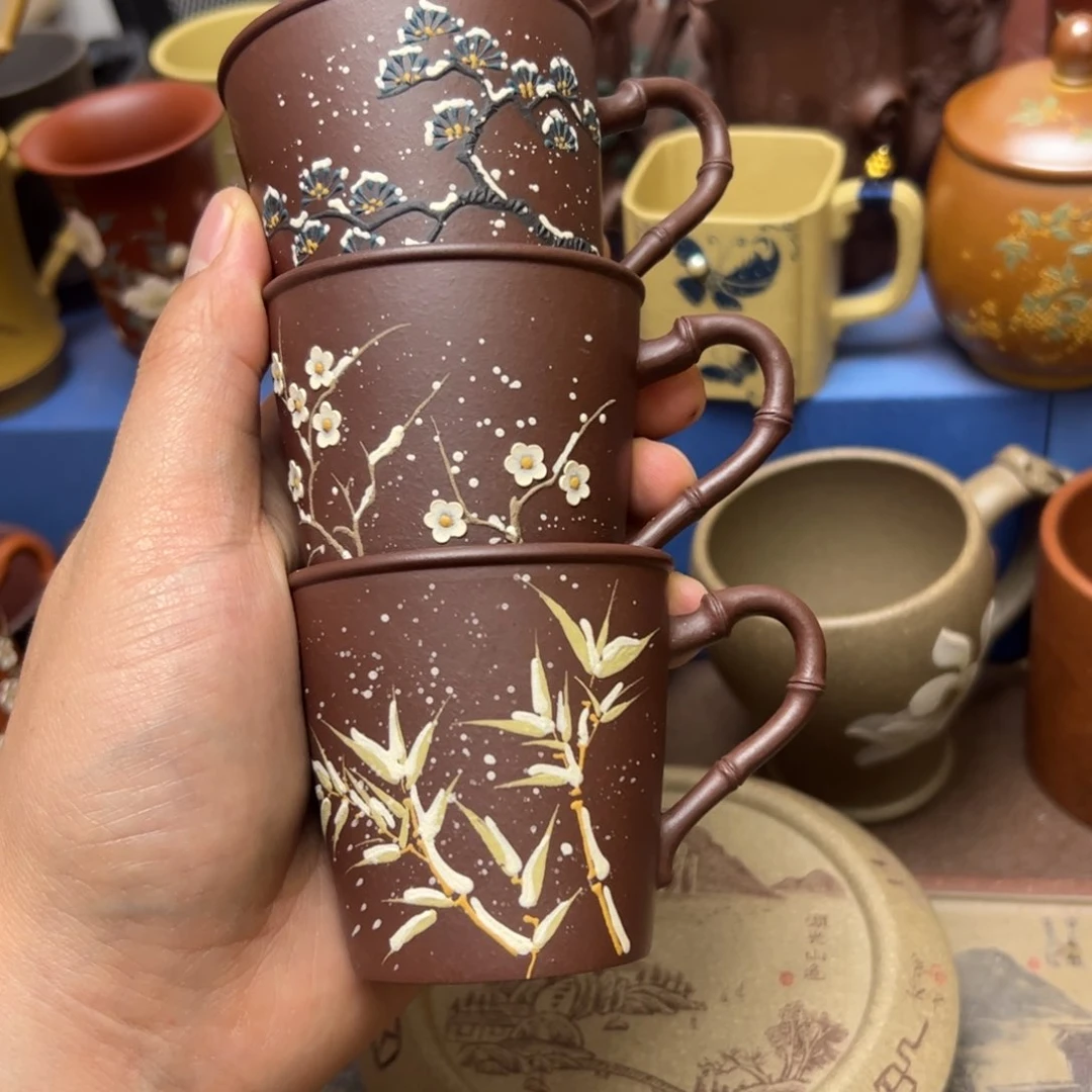 紫砂茶杯紫砂主人杯100cc