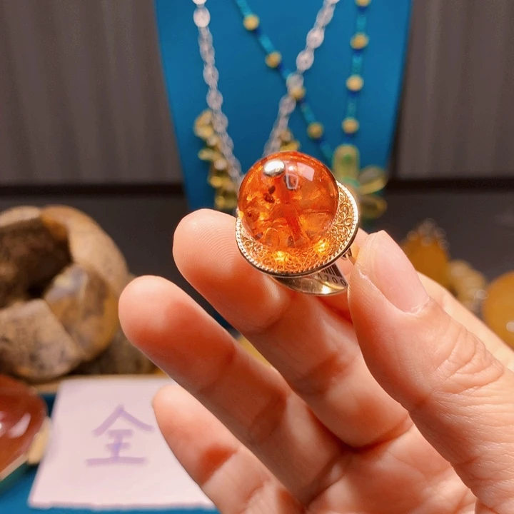 手链琥珀未镶嵌波兰设计款琥珀蜜蜡