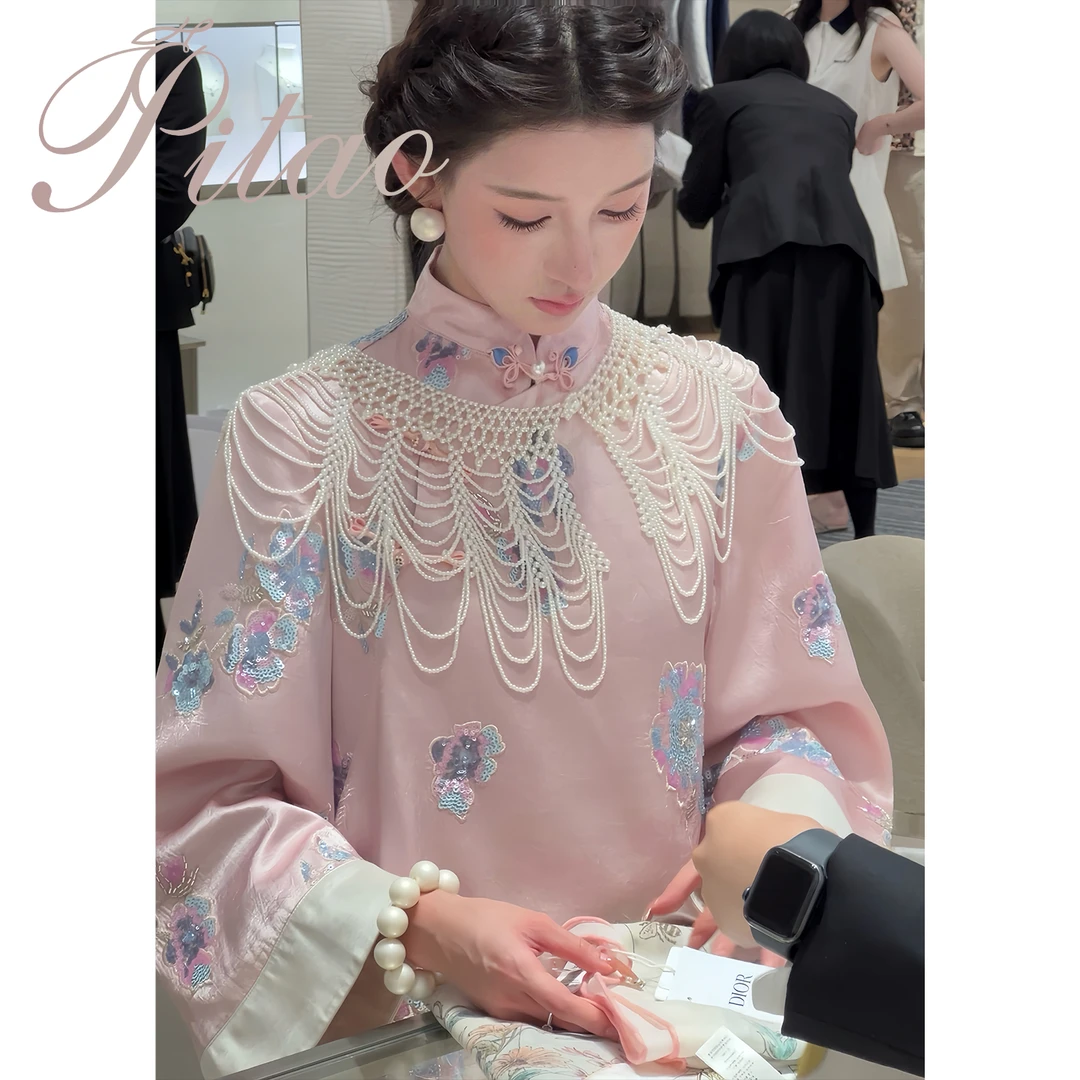 杜屁屁桃PITAO 原创【粉黛佳人】手工披肩