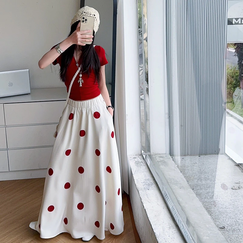 女童夏装套装裙子2025新款儿童短袖薄款女装洋气时尚中大童半身裙