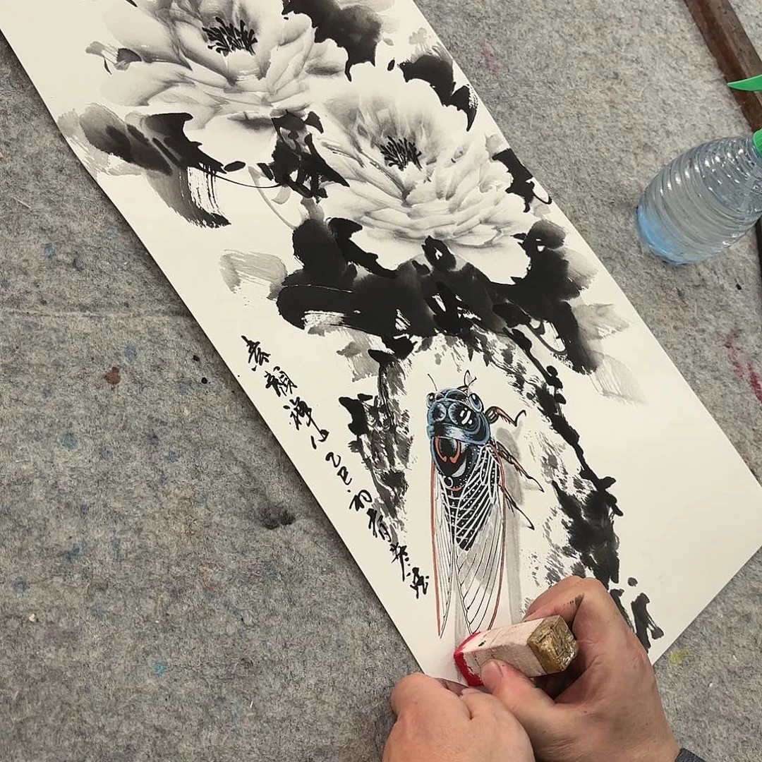 国画亲笔手绘原创