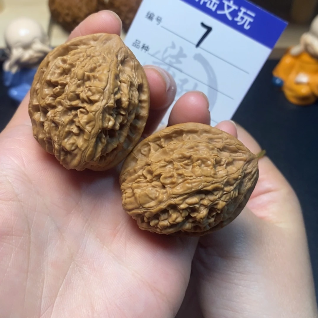 文玩核桃吊坠7号牡丹纹36尺