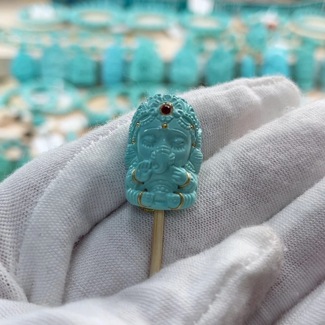 绿松石珠宝奇石未镶嵌