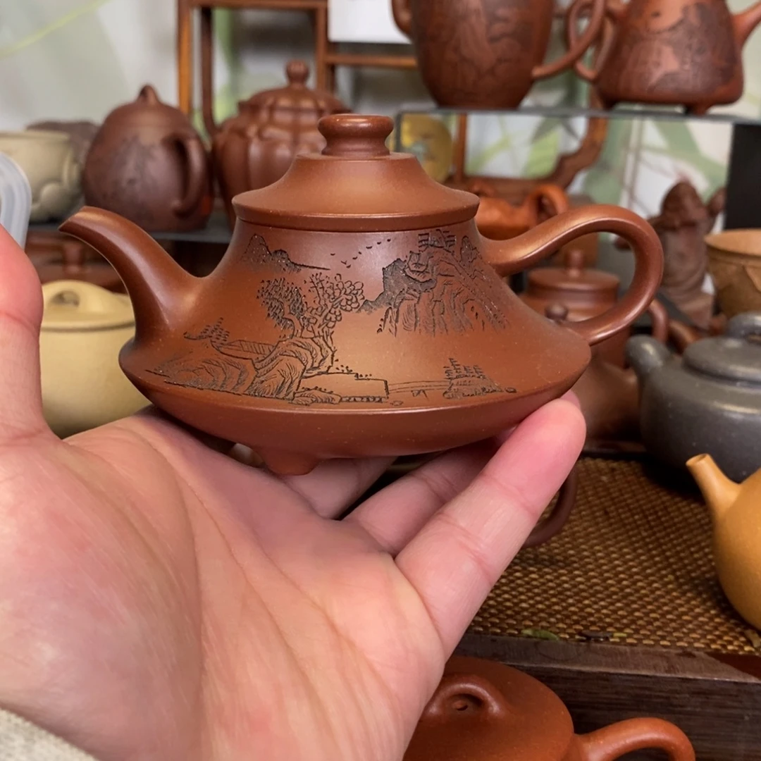 紫砂茶壶老婆做的云炉壶220cc