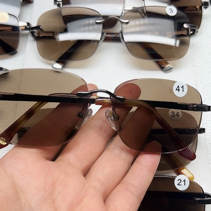 无框大方圆浅茶编号41