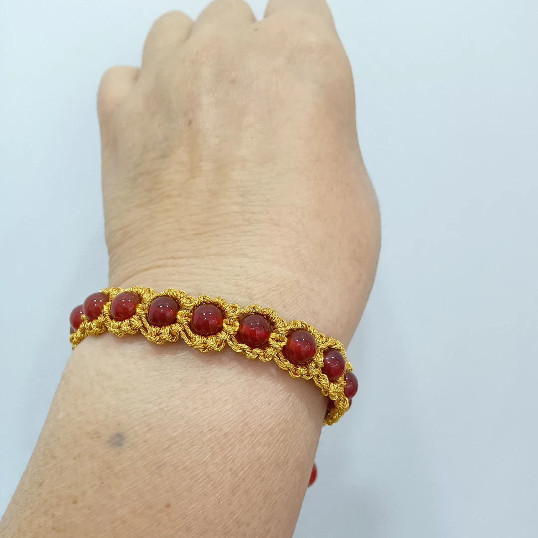 网红小红书新款更新手工编织伸缩款手绳