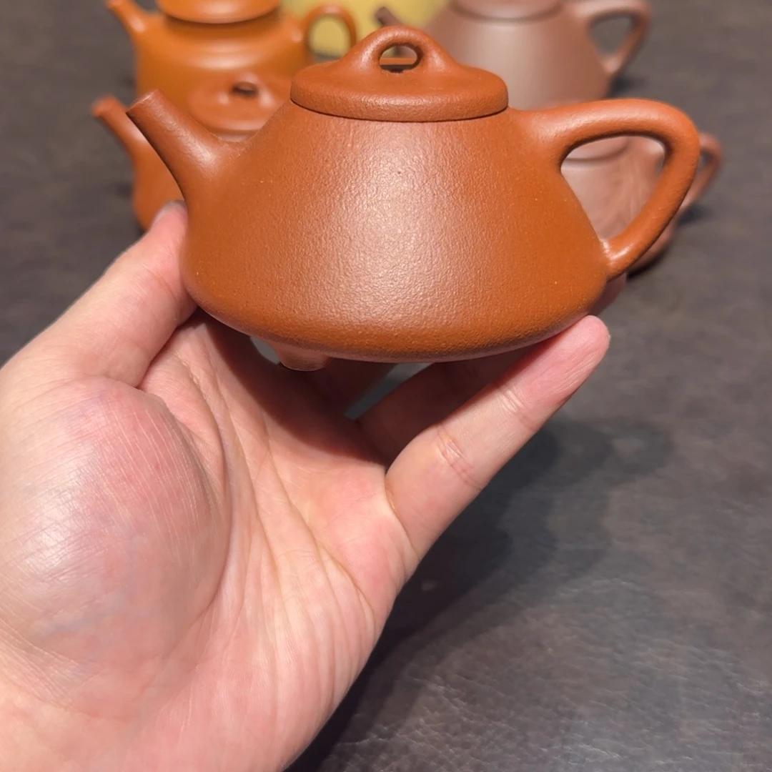 紫砂公道杯红降坡子冶石瓢