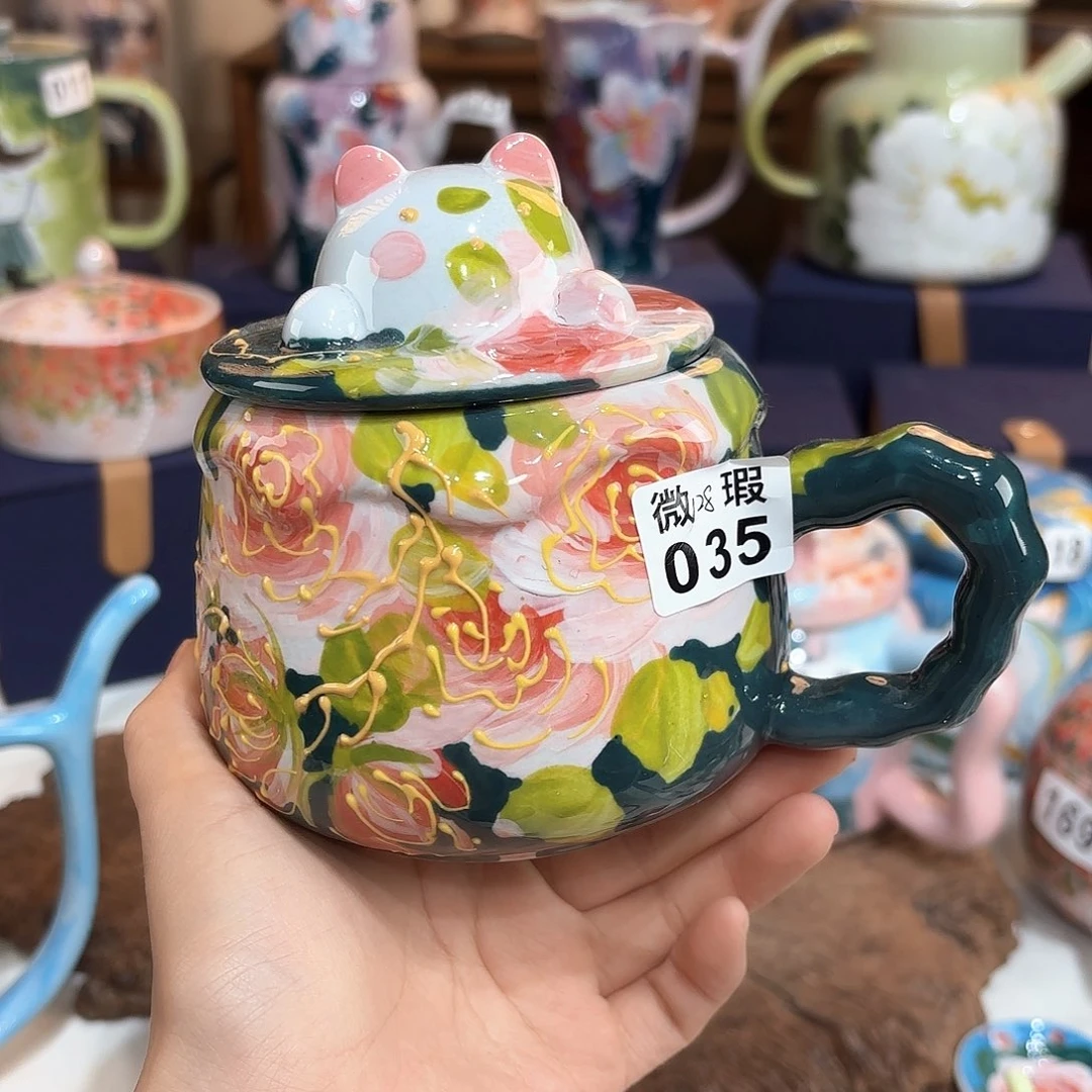 景德镇手绘高温釉下彩陶瓷茶具