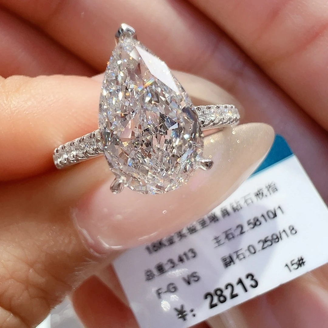 18K金镶嵌实验室培育钻石2.581ct15