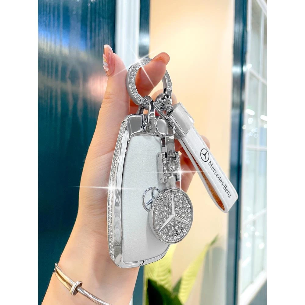 奔驰e300l钥匙套E级c级c260l壳a200l车glb扣gla女gle350包eqb真皮