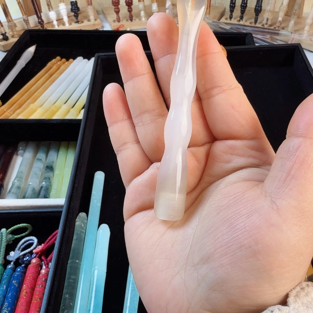 短天然玛瑙➕纯毛料笔头