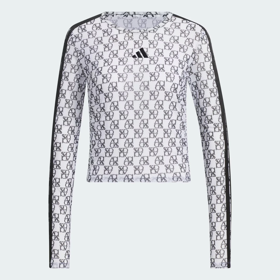 adidas/阿迪达斯【卖场同款】女子运动休闲修身长袖T恤欧若风JY7664