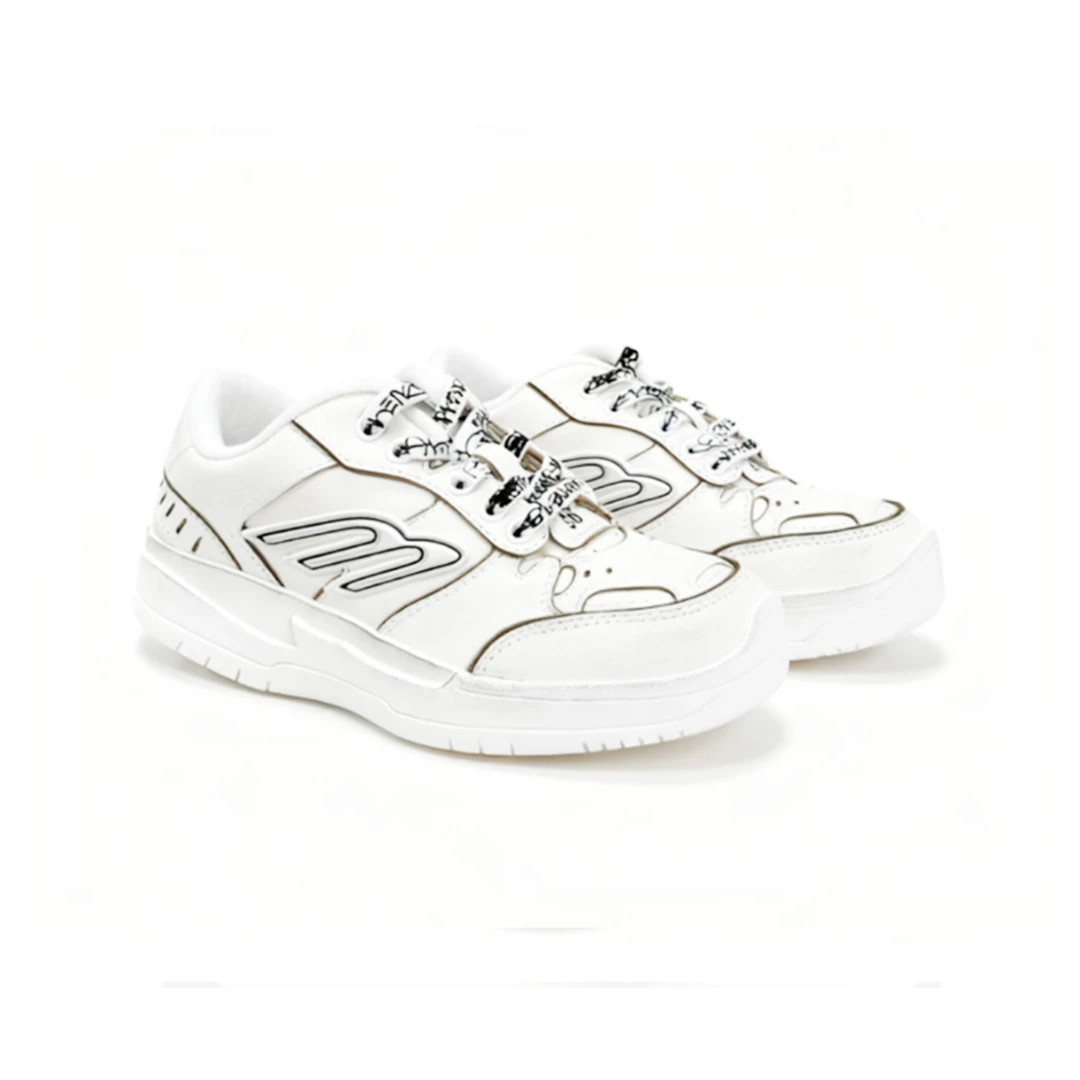 2025秋新款真皮厚底手工做日擦色小白鞋休闲运动版鞋MQ6218