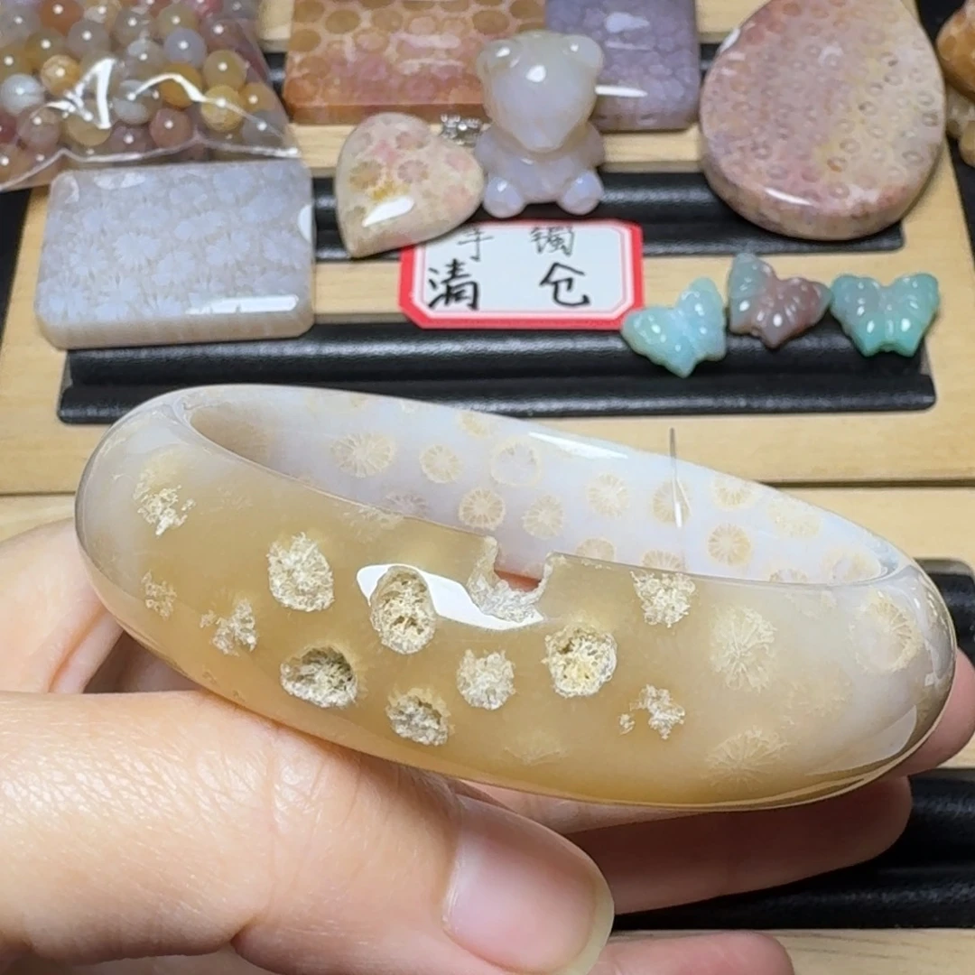 硅化玉59糖骨骼和丝滑奶酪未镶嵌