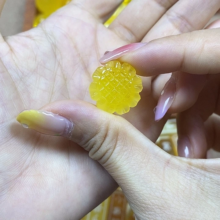 橄榄核吊坠向日葵25