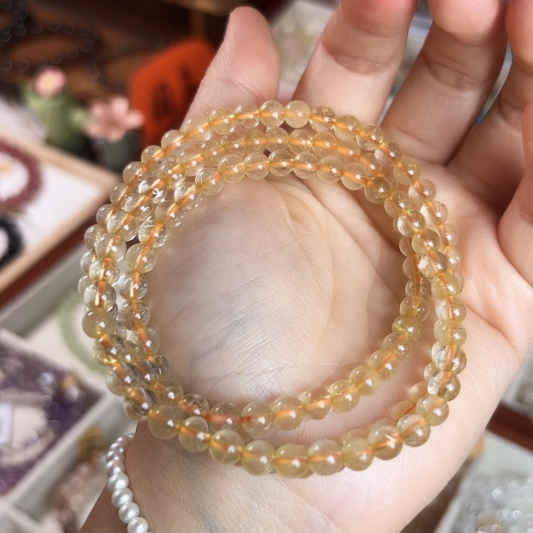 水晶手链未镶嵌晴****官三圈金发晶