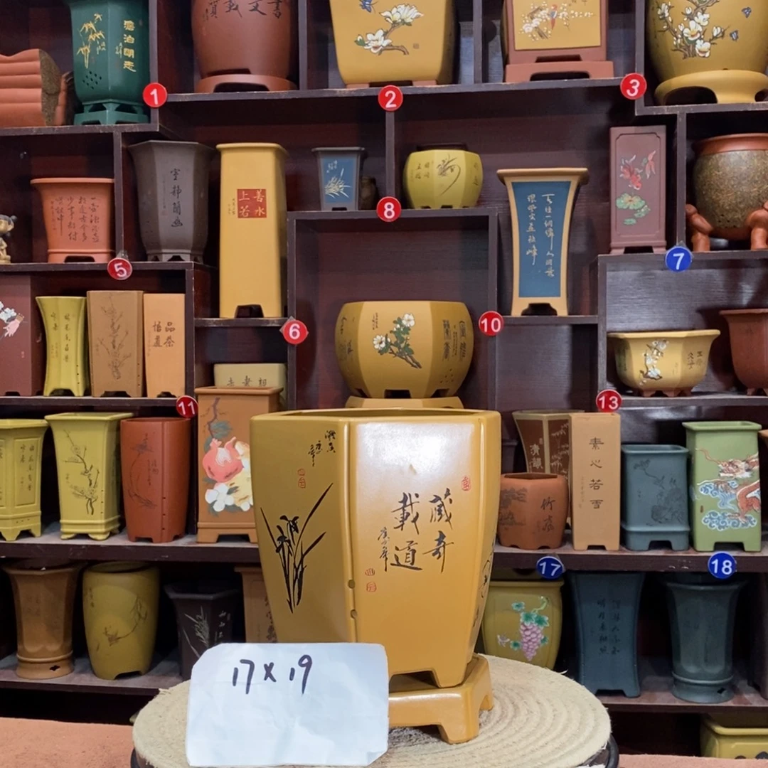 紫砂艺术紫砂花盆