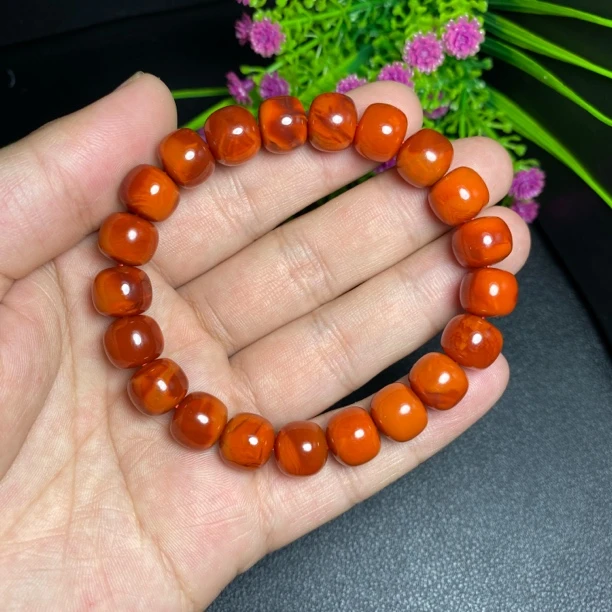 原矿瓦西南红双色老型单圈10mm+双色无任何烤色染色酸洗优化